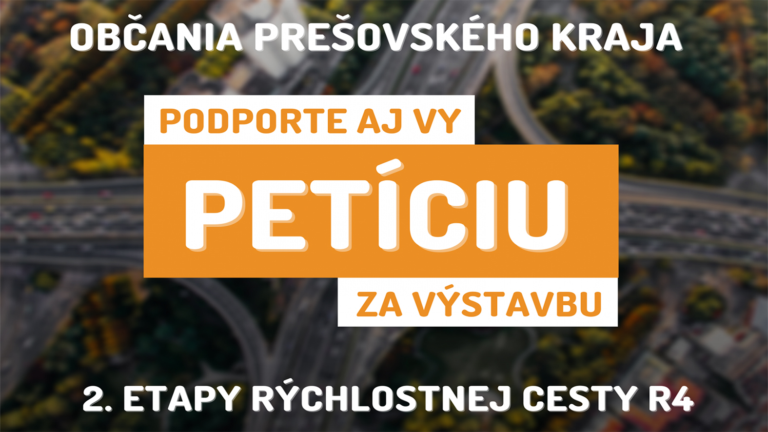 Mesto Prešov podporuje petíciu za výstavbu druhej etapy severného obchvatu R4