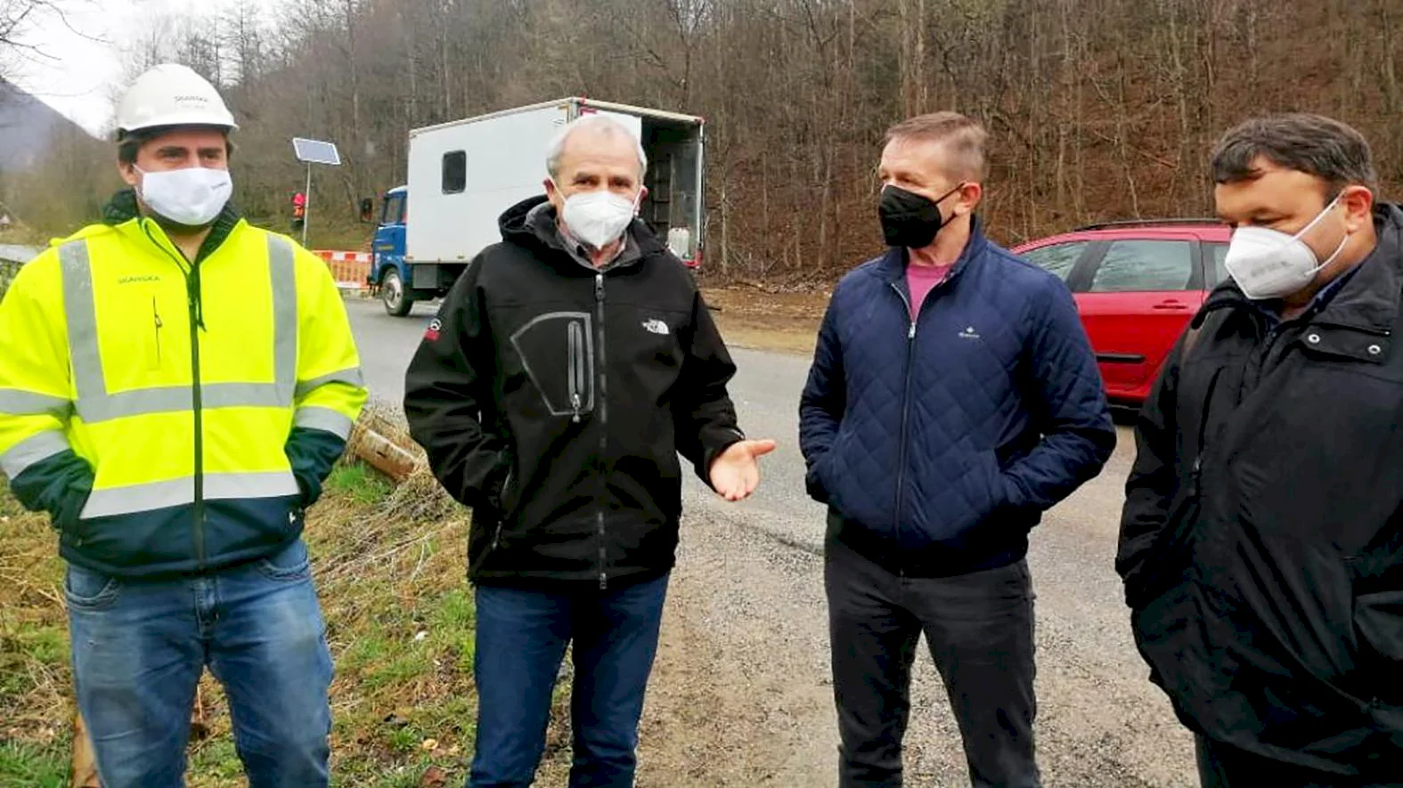 Práce na ceste na Muráni po zime pokračujú