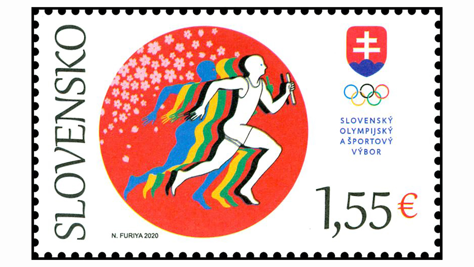 Pošta vydáva poštovú známku XXXII. letné olympijské hry v Tokiu