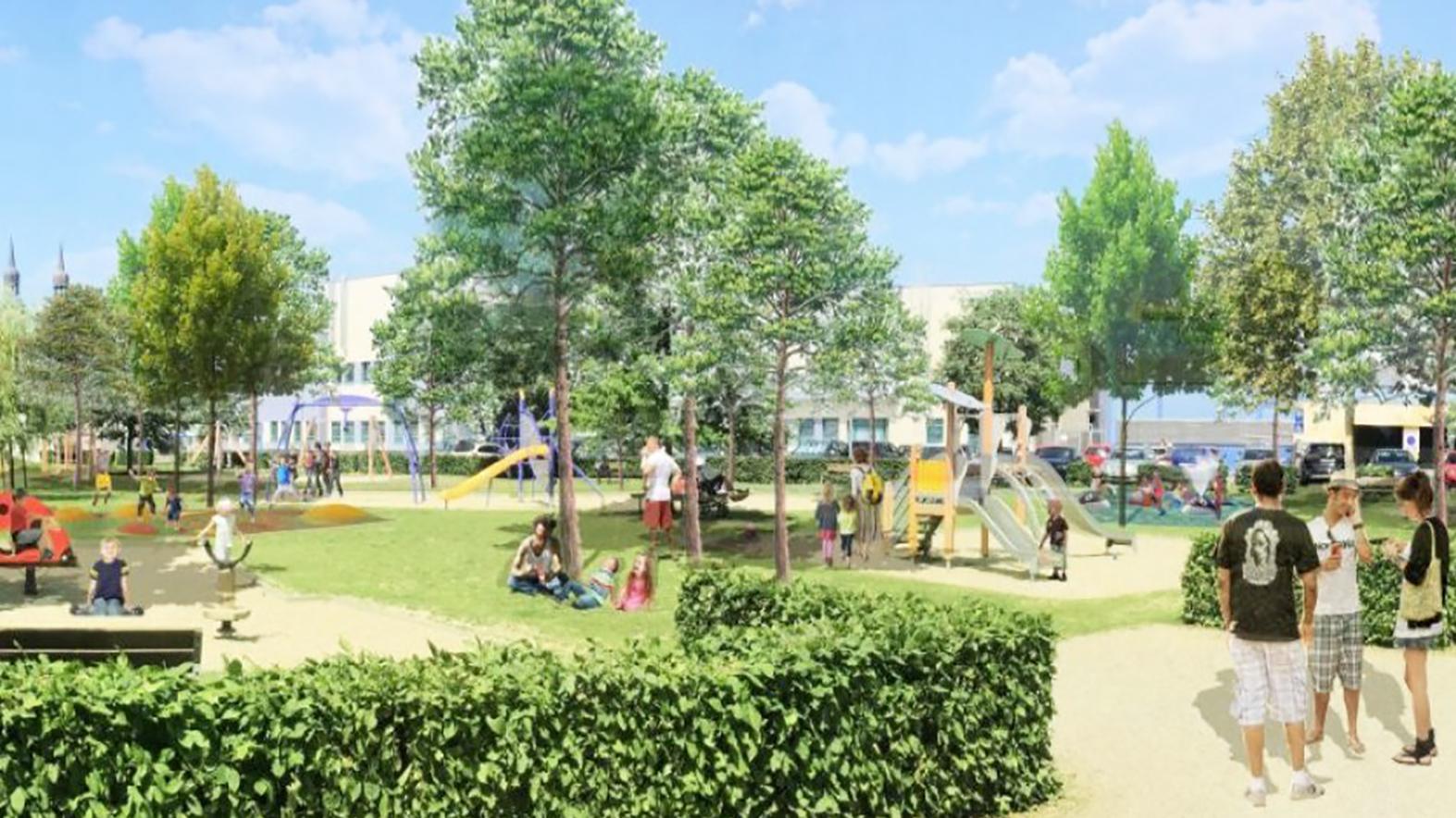 Projekt Agátka na Družbe počíta s 280-metrovým umelým potokom