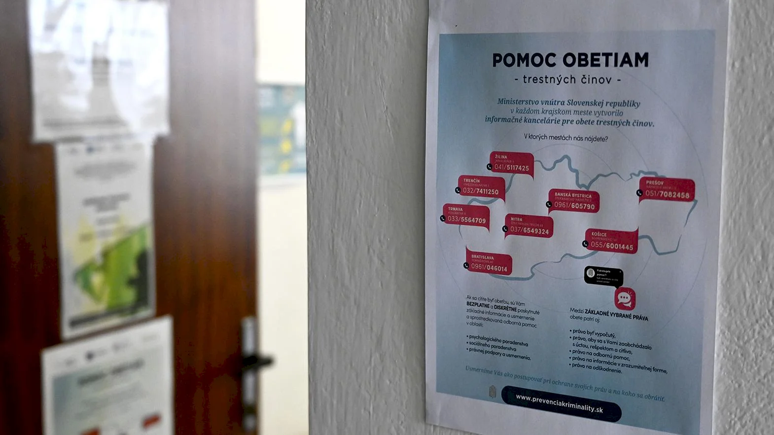 Pomoc pre obete trestných činov je diskrétna a bezplatná