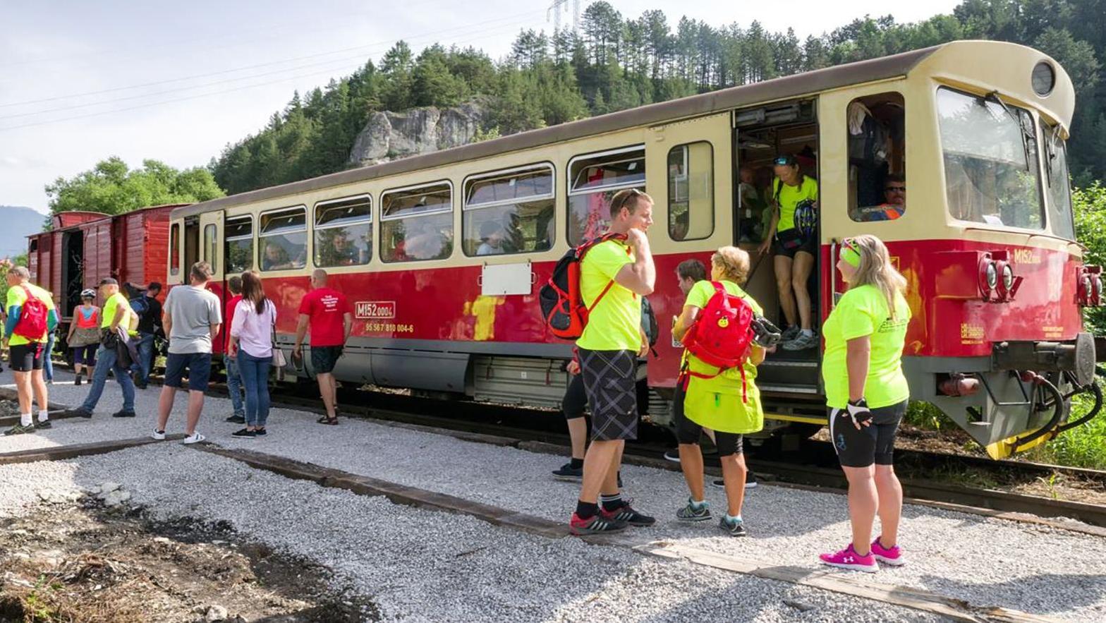 Vláčik Korýtko v prevádzke