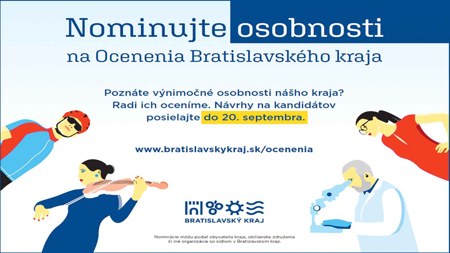 Nominujte osobnosti na ocenenia Bratislavského kraja