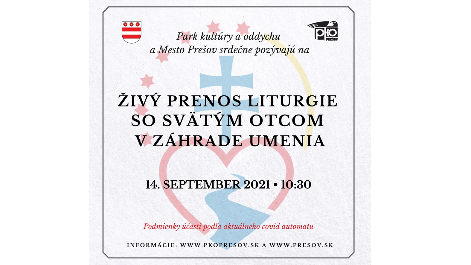 Priamy prenos liturgie so Svätým Otcom v prešovskej Záhrade umenia