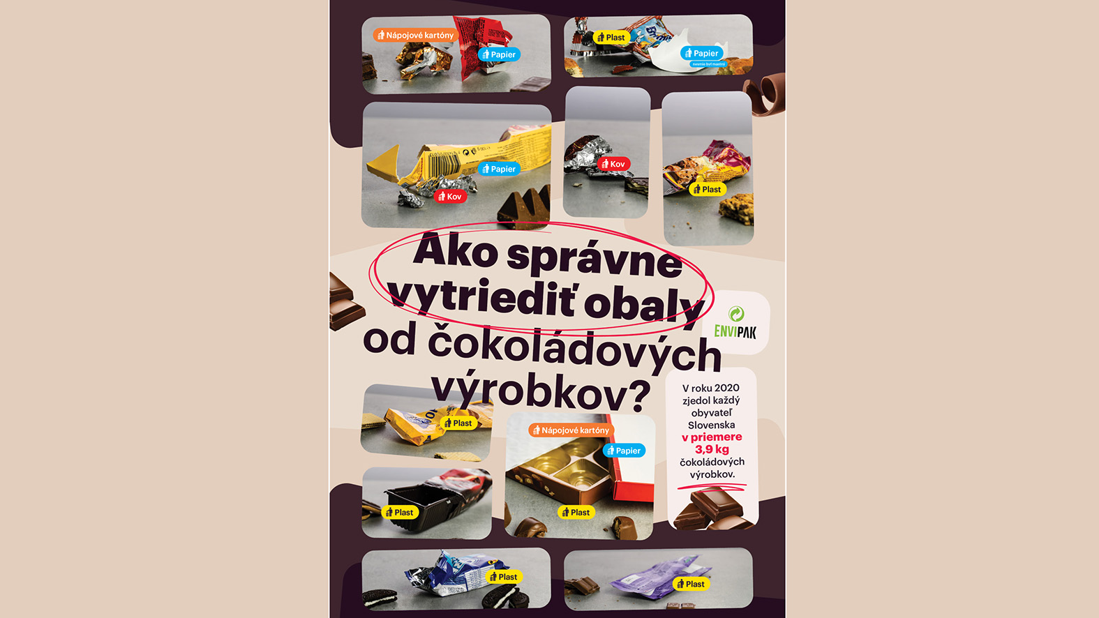 94 percent čokolády vyrobenej v Bratislave predávajú v recyklovateľných obaloch