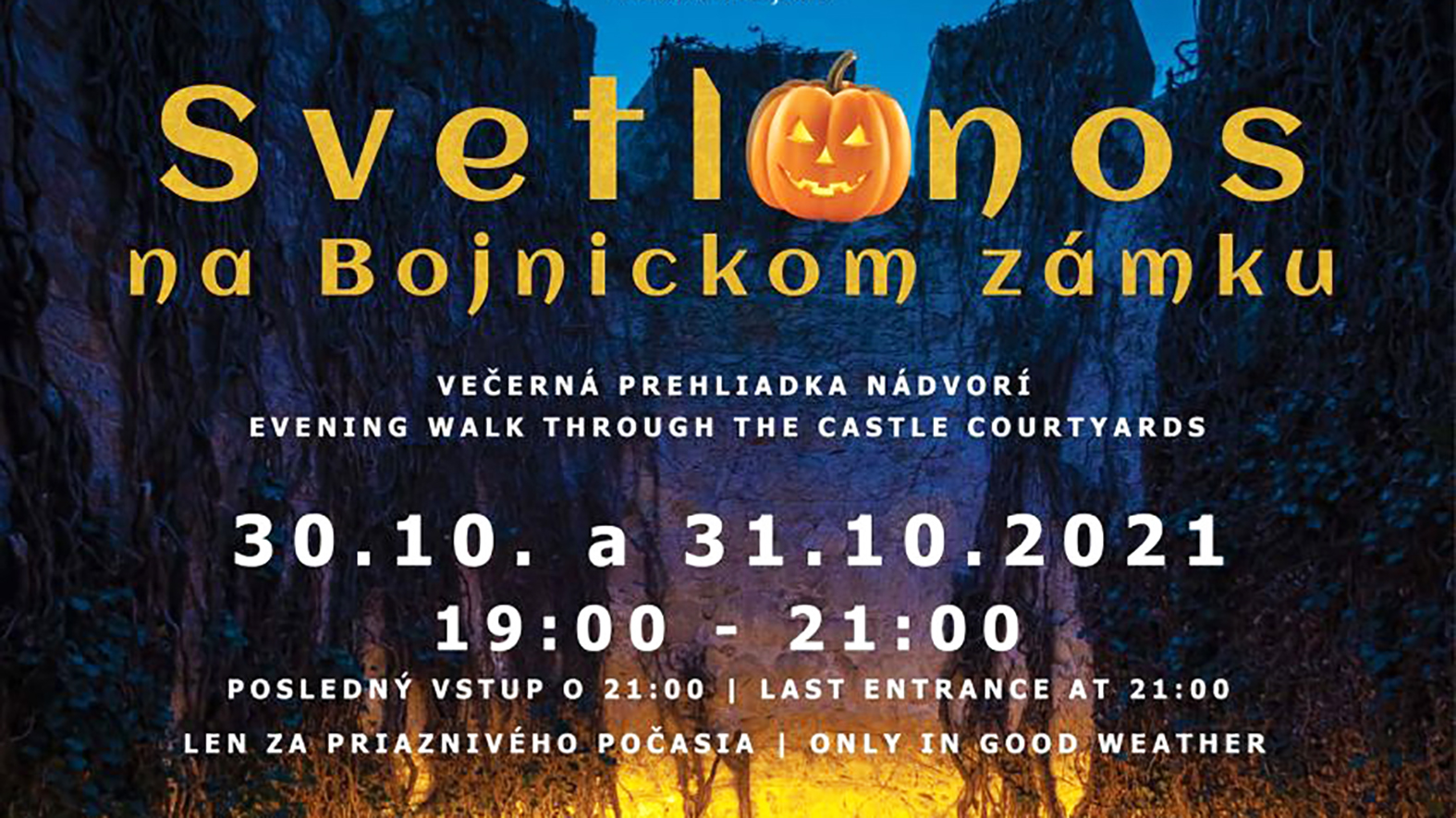 Múzeum Bojnice pripravilo večerné prehliadky so svetlonosmi