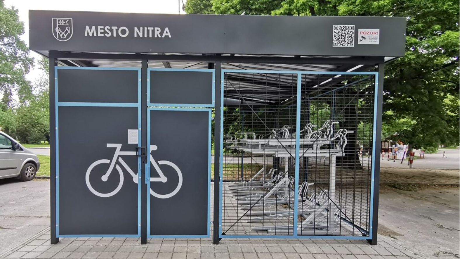 Cyklisti v Nitre môžu využívať nové cyklogaráže, odomknú ich pomocou aplikácie