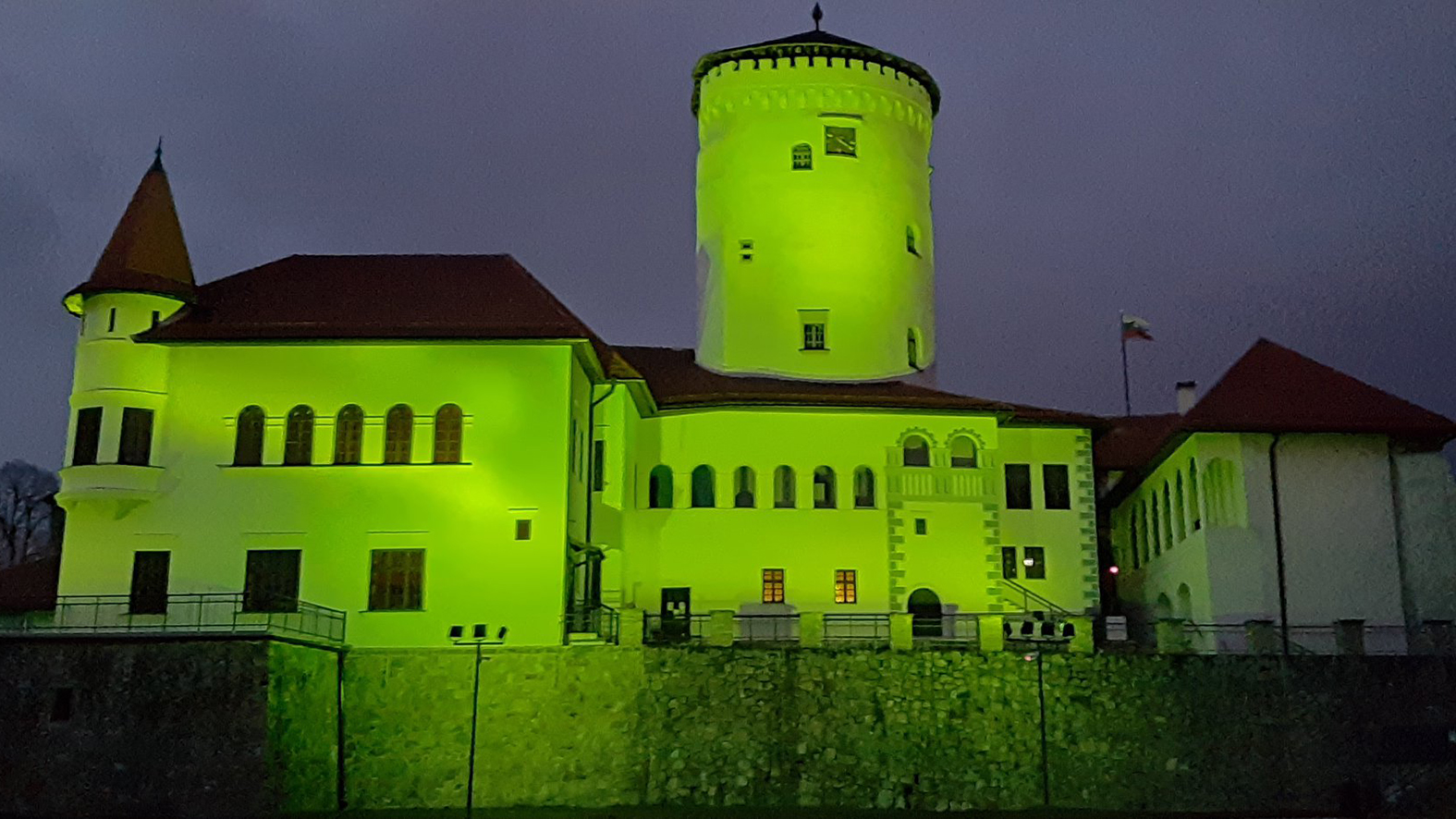 Budatínsky hrad sa rozsvieti na zeleno