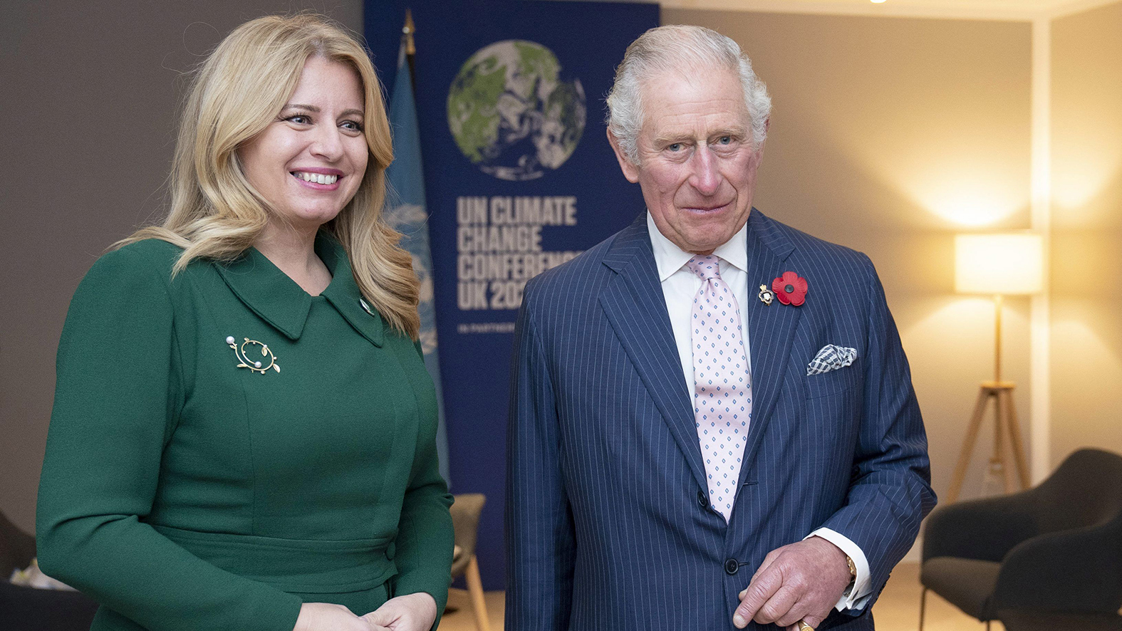 Prezidentka rokovala v Glasgowe o klíme s princom Charlesom