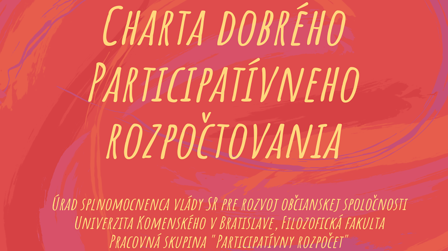 Charta dobrého participatívneho rozpoctovania