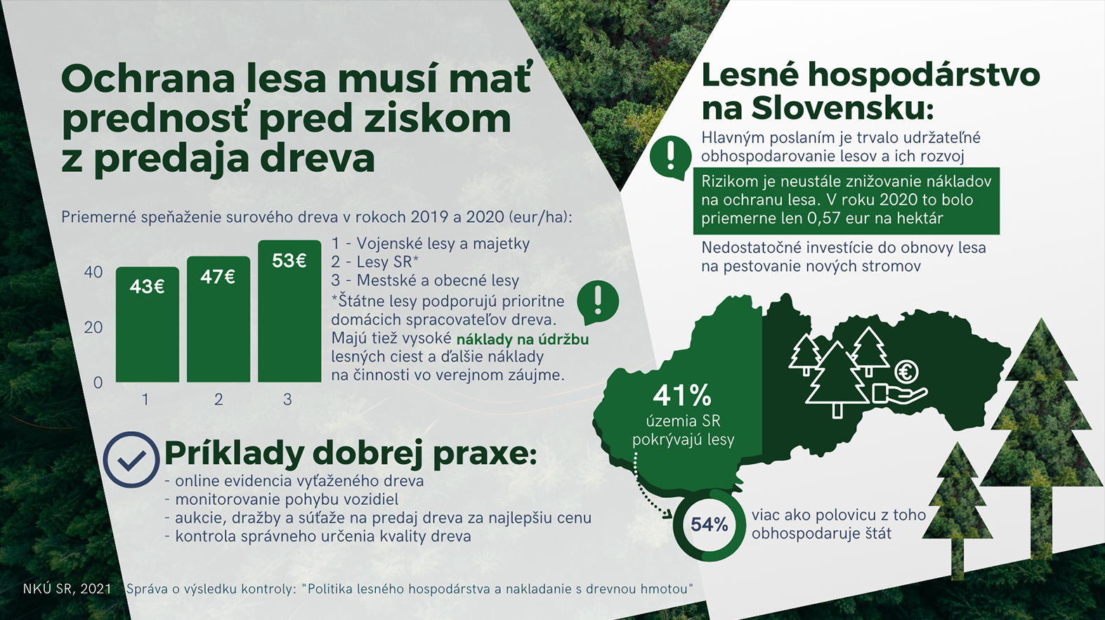 Ochrana a obnova lesa musia mať prednosť pred finančným ziskom z predaja dreva