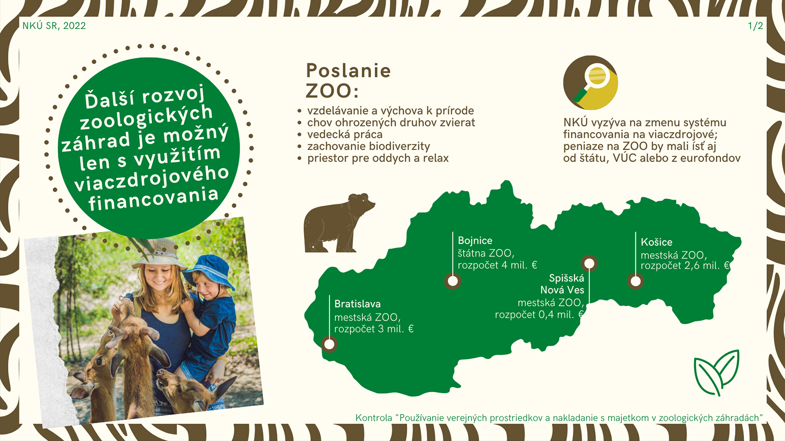 Rozvoj zoologických záhrad je možný len s využitím viaczdrojového financovania