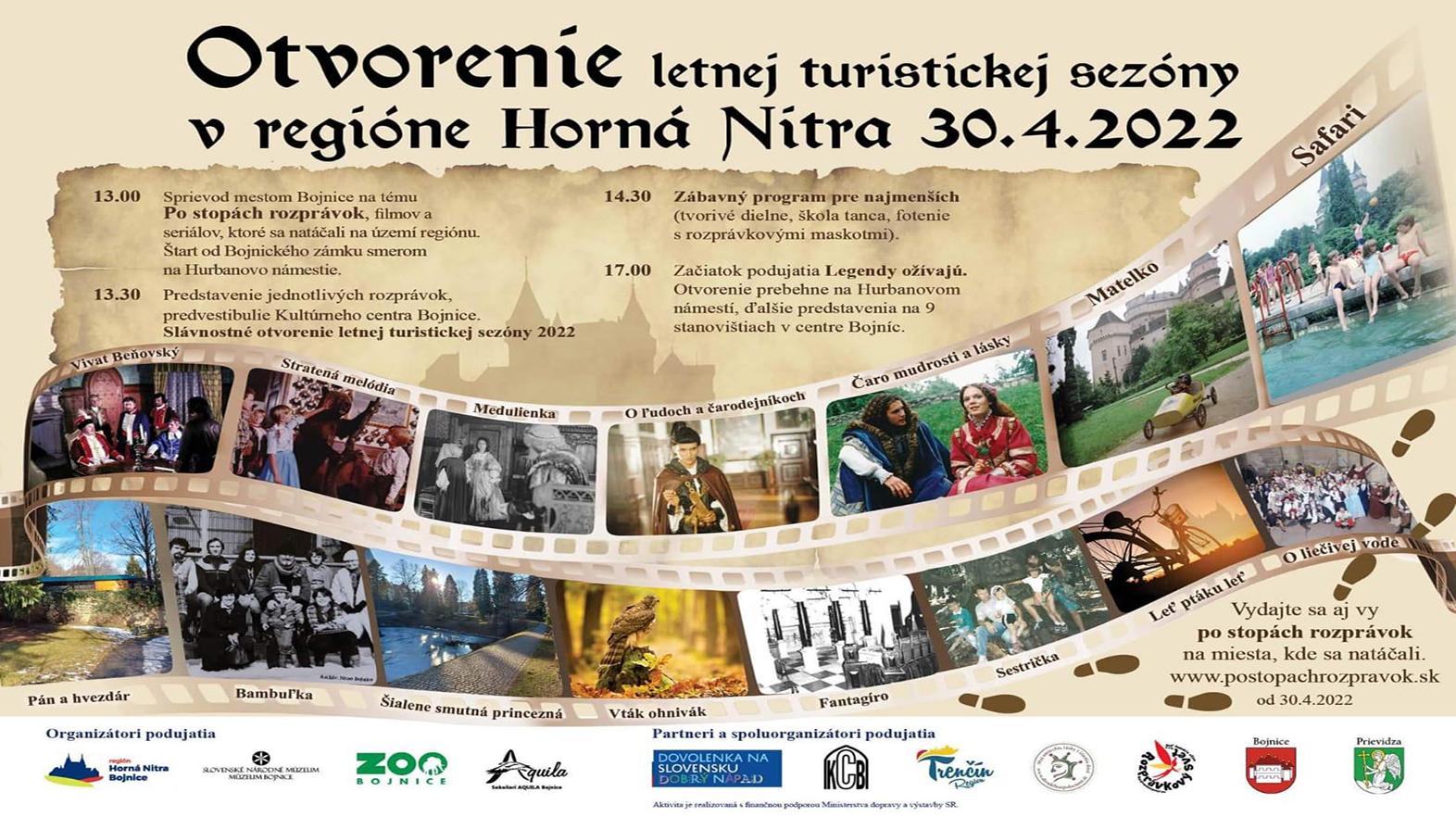 Letnú turistickú sezónu na hornej Nitre otvorí sprievod postáv z rozprávok