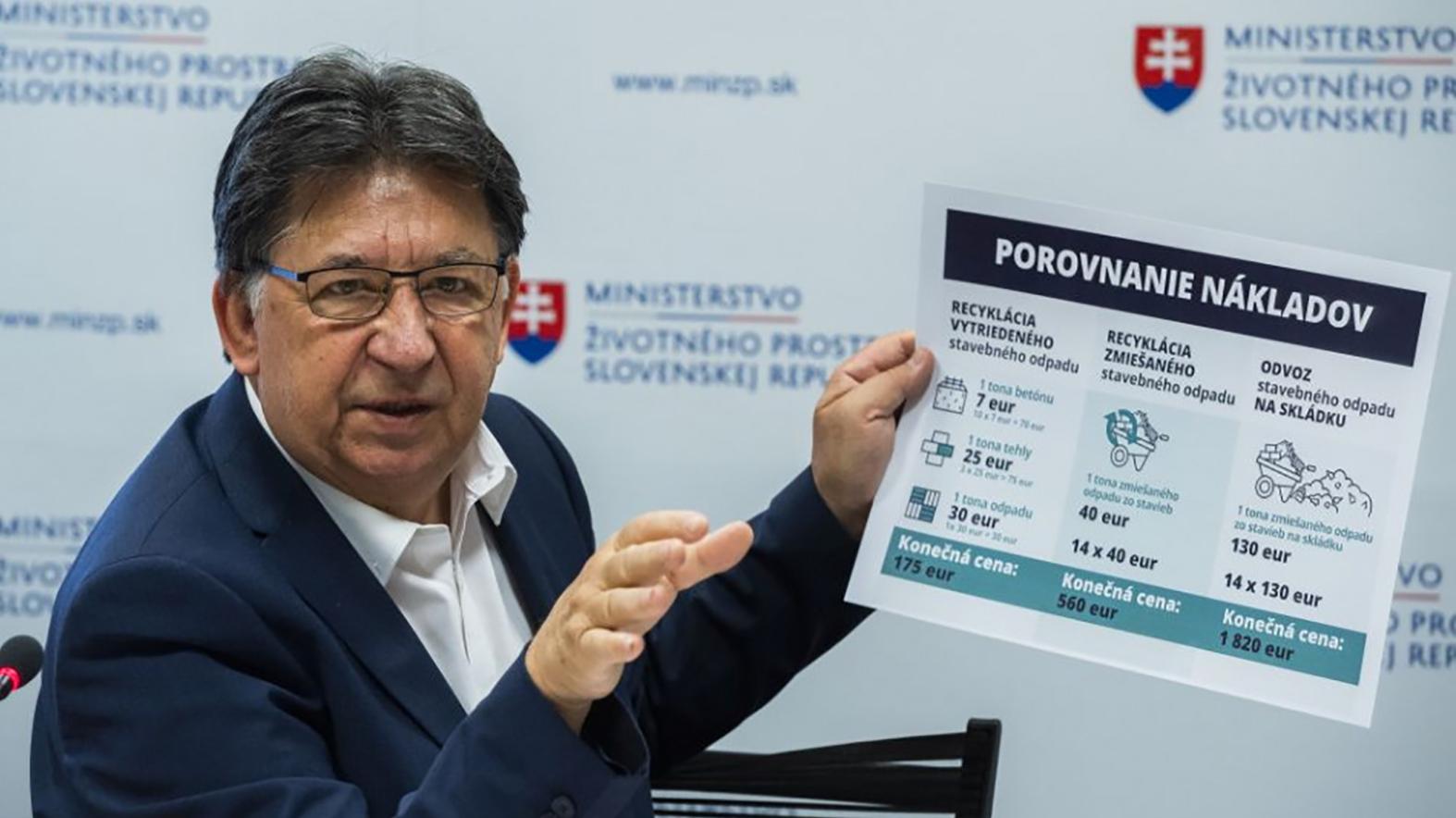 Budaj: Povinnosť recyklovať stavebný odpad by sa mala týkať stavieb nad 300 m2
