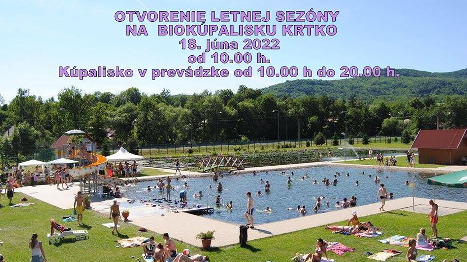 Letné kúpalisko otvorilo tohtoročnú letnú sezónu