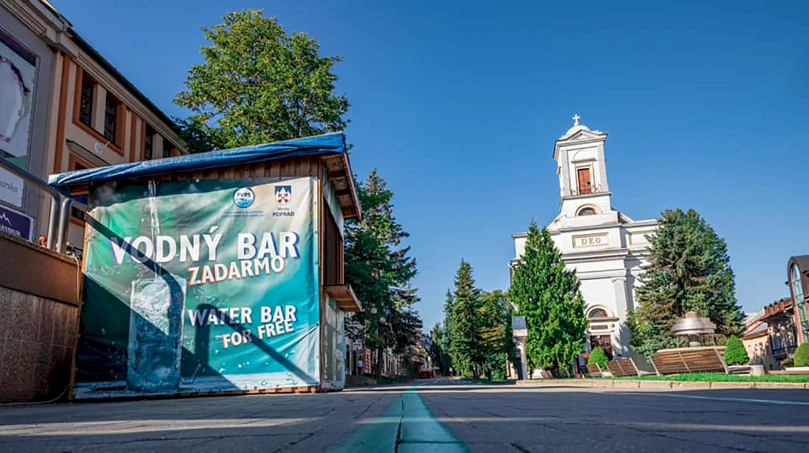 Na námestí pribudol vodný bar, otvorený bude počas horúcich letných dní