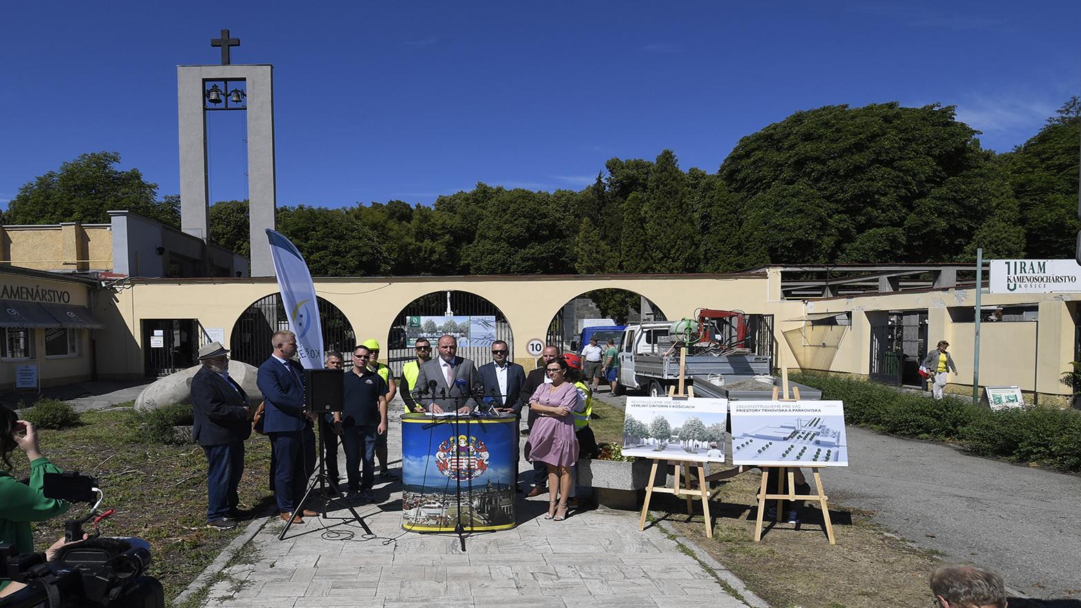 Začína sa obnova vstupu na Verejný cintorín, stáť bude 1,44 milióna eur