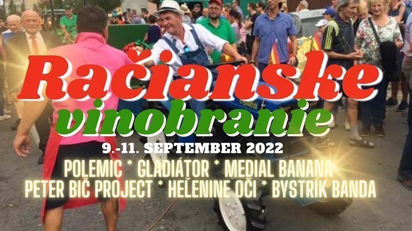 V Rači sa opäť uskutoční tradičné Račianske vinobranie
