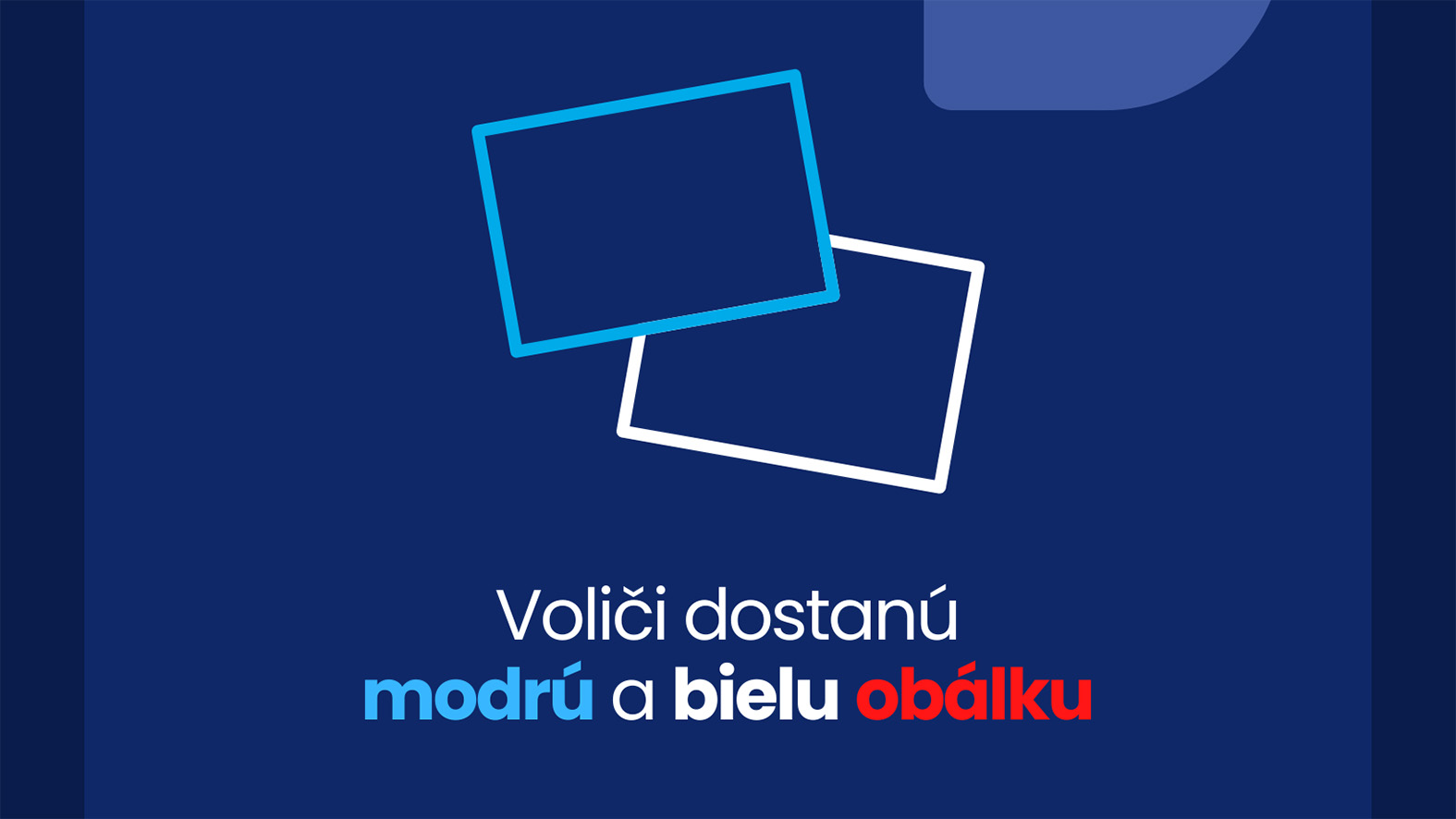 Voliči dostanú modrú a bielu obálku, vo volebnej miestnosti budú dve urny