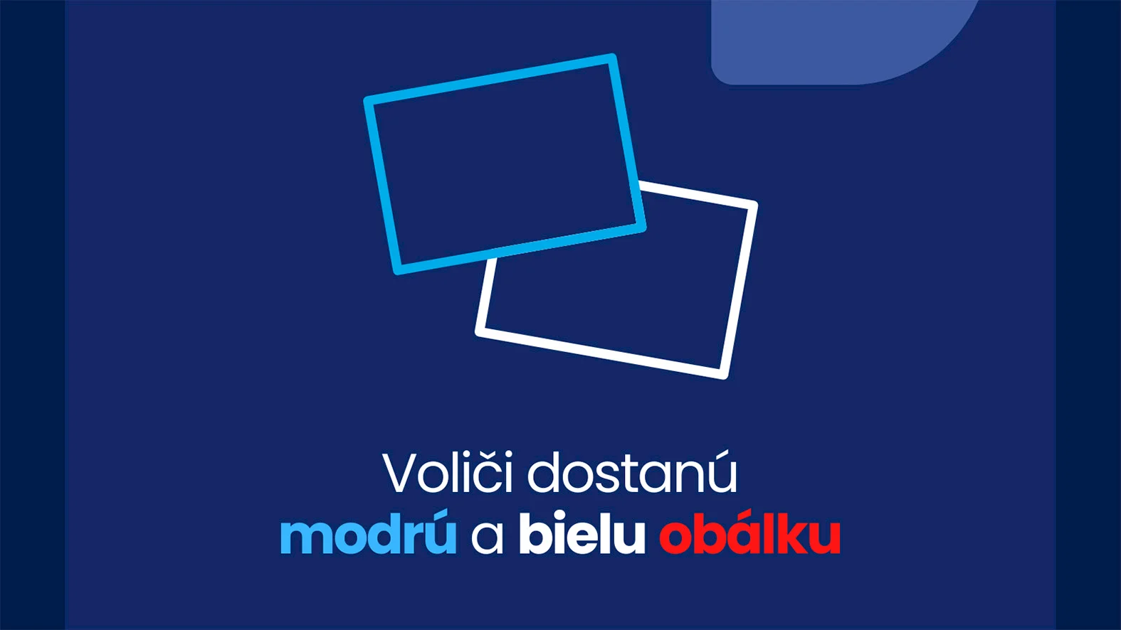 Voliči dostanú modrú a bielu obálku, vo volebnej miestnosti budú dve urny