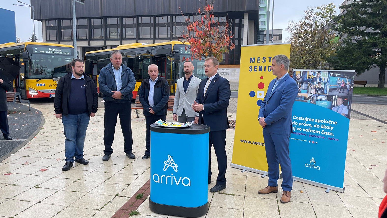 ARRIVA predstavila tri nové autobusy pre mestskú dopravu v Senici