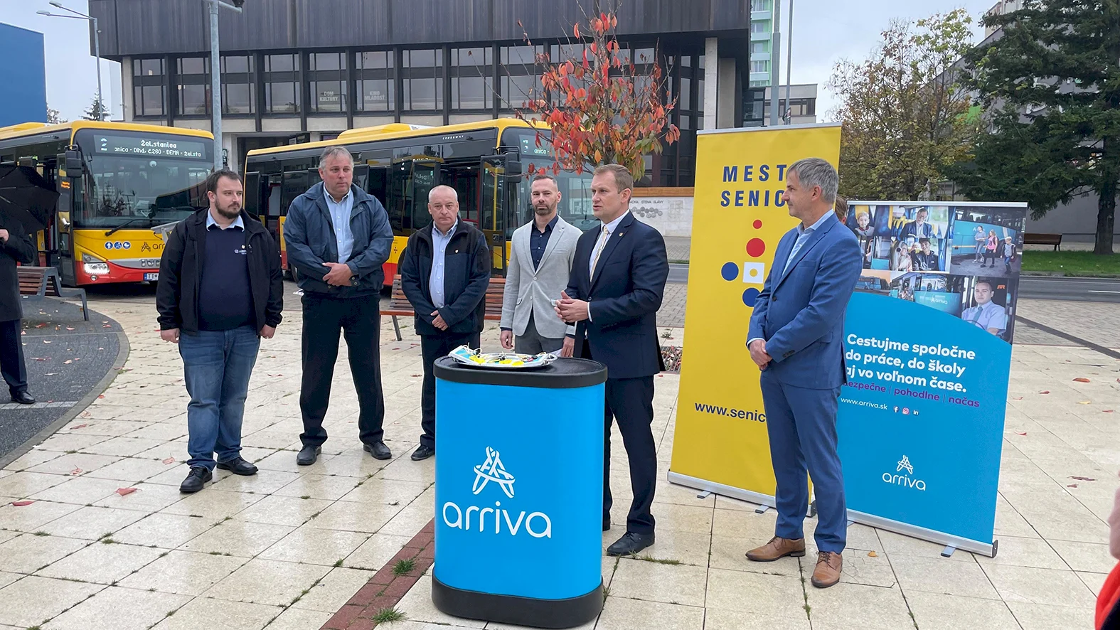 ARRIVA predstavila tri nové autobusy pre mestskú dopravu v Senici