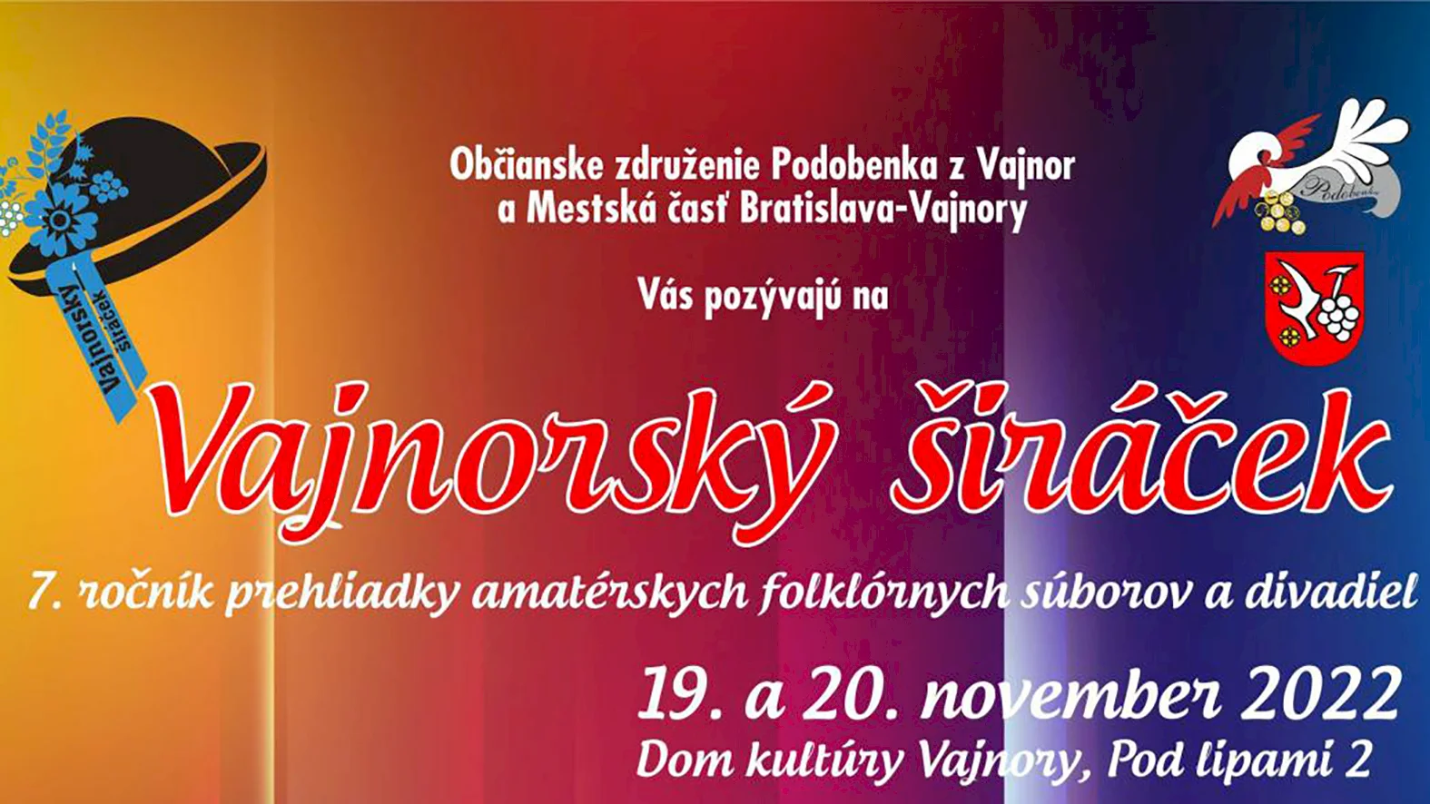 Vajnorský širáček prinesie amatérske folklórne súbory a divadlá