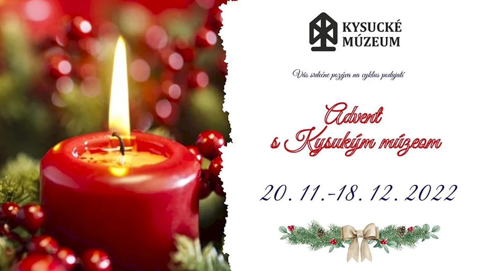 Advent s Kysuckým múzeom ponúka výstavy, podujatia i koncert