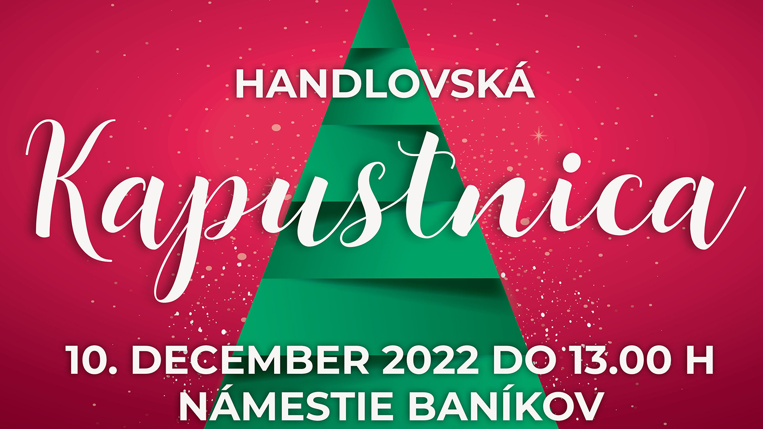Handlovská kapustnica 2022! Poďte s nami rozdávať radosť chutne a ekologicky