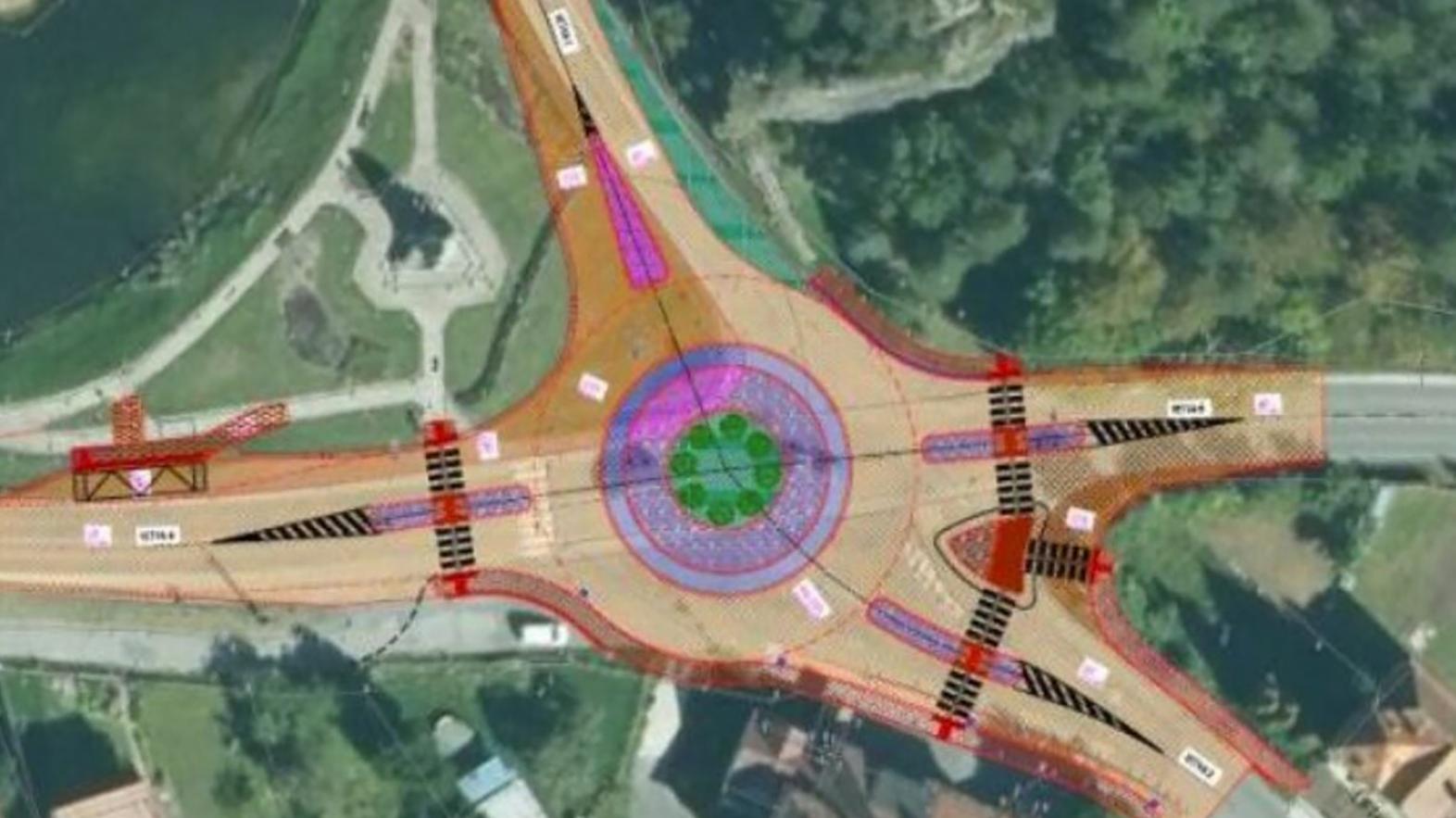 Novú okružnú križovatku v Liptovskom Hrádku začnú stavať na budúci týždeň