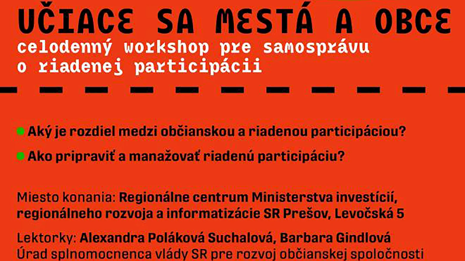 Bezplatný workshop pre samosprávy „Učiace sa mestá“