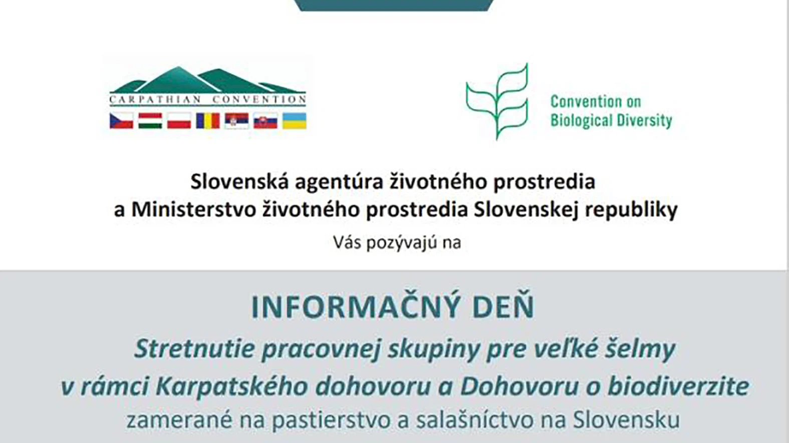 Uskutoční sa informačný deň zameraný na pastierstvo a salašníctvo na Slovensku