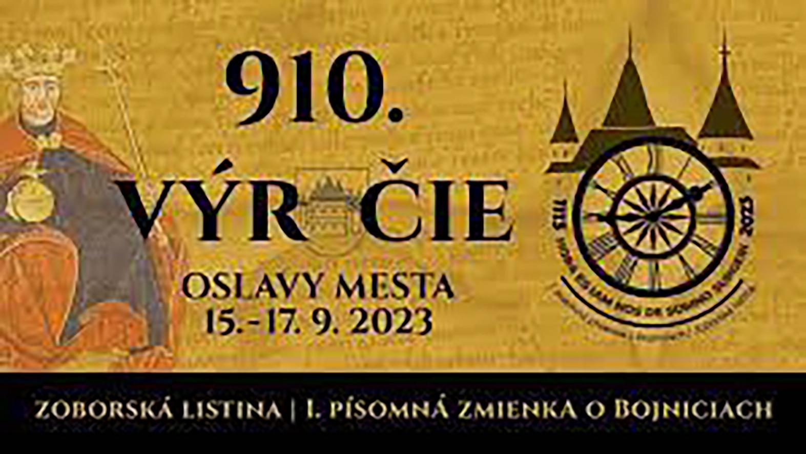 Oslavy 910. výročia prvej písomnej zmienky majú svoje logo