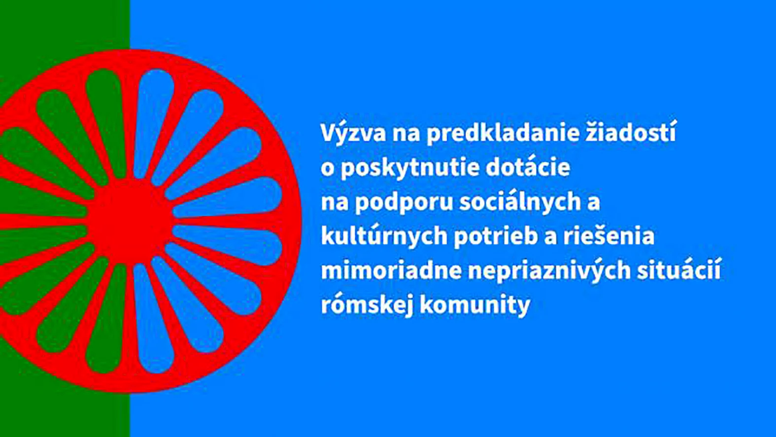 Výzva na podporu riešenia mimoriadne nepriaznivých situácií rómskej komunity