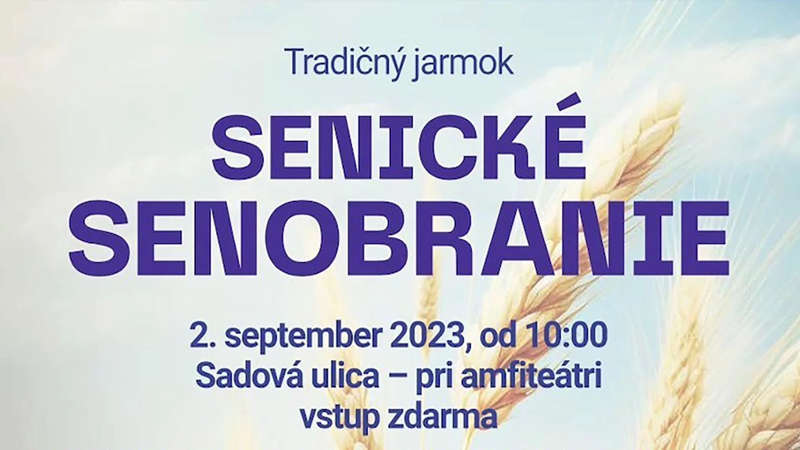 Podujatie Senické senobranie uzavrie kultúrne leto v meste