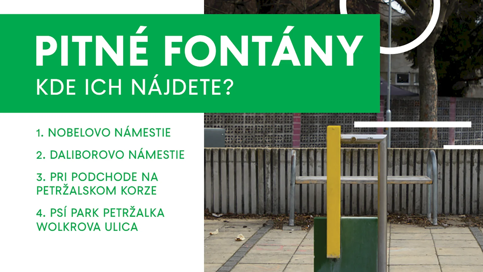 Petržalka spustila projekt pitných fontánok