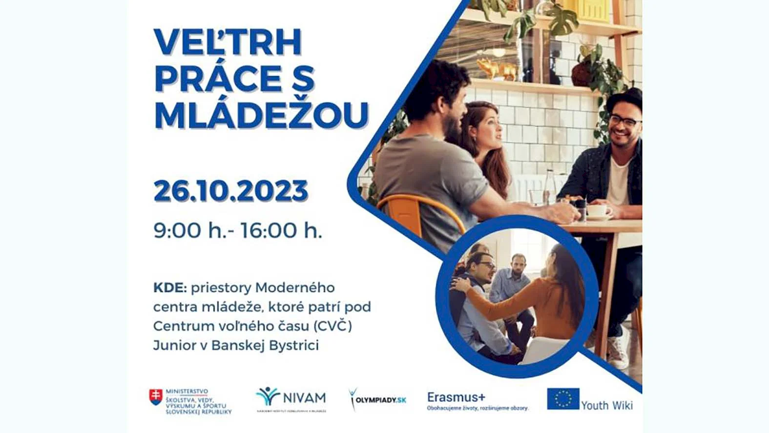 Národný inštitút vzdelávania a mládeže pozýva na Veľtrh práce s mládežou