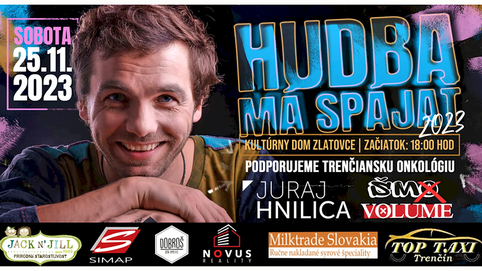 Pozvánka na štvrtý ročník podujatia Hudba má spájať, hudba má pomáhať
