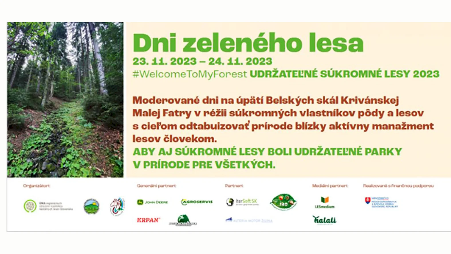 Na Dňoch zeleného lesa ukážu neštátni vlastníci aktívny manažment lesov