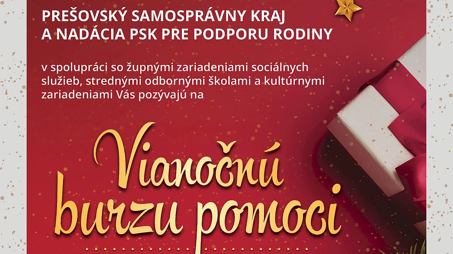 Výťažok z Vianočnej burzy pomoci PSK pomôže núdznym v kraji