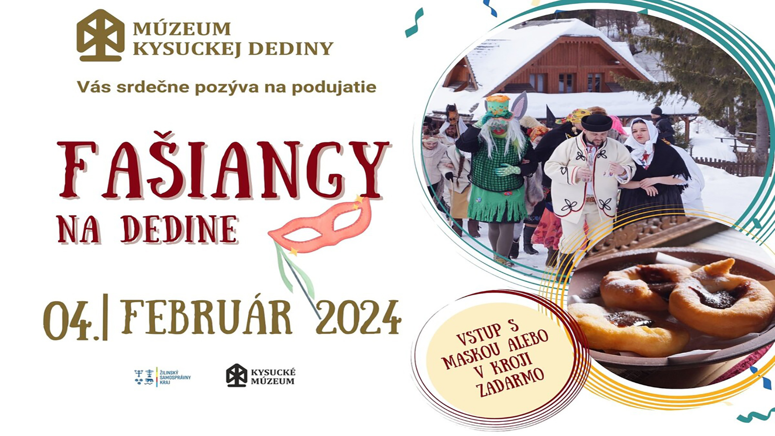 V Múzeu kysuckej dediny predstavia fašiangové zvyky, masky i jedlá