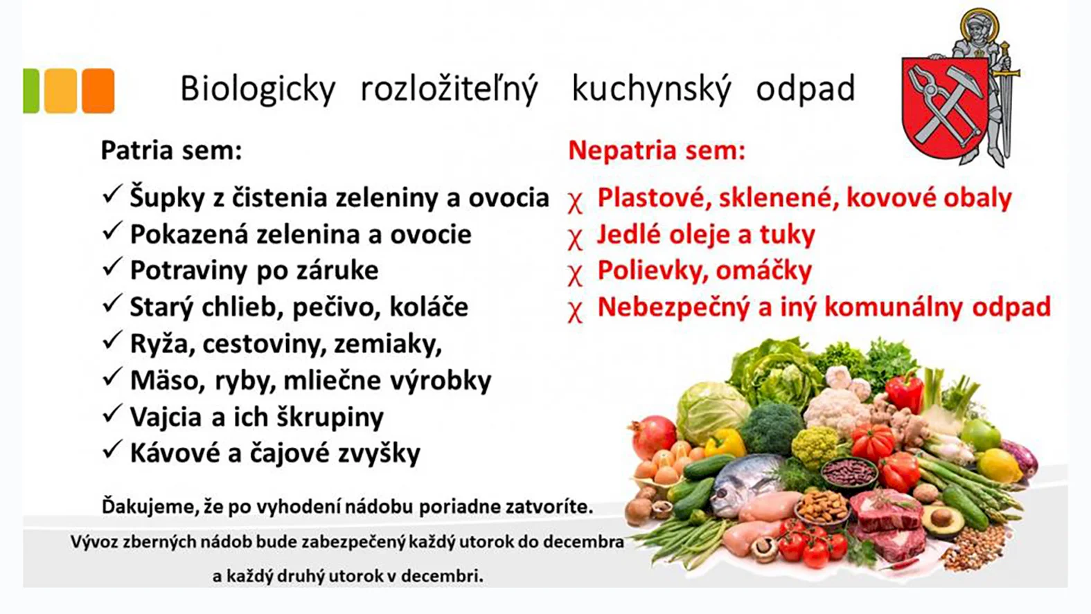 Vrecia na kuchynský odpad dostanú od mesta aj obyvatelia bytových domov