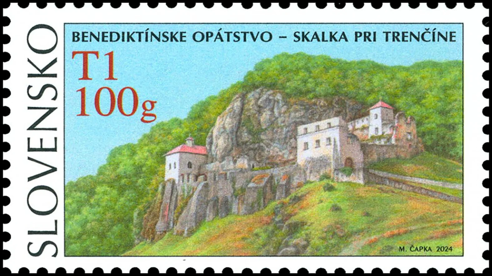 Slovenská pošta vydáva známku k 800. výročiu benediktínskeho opátstva v Skalke
