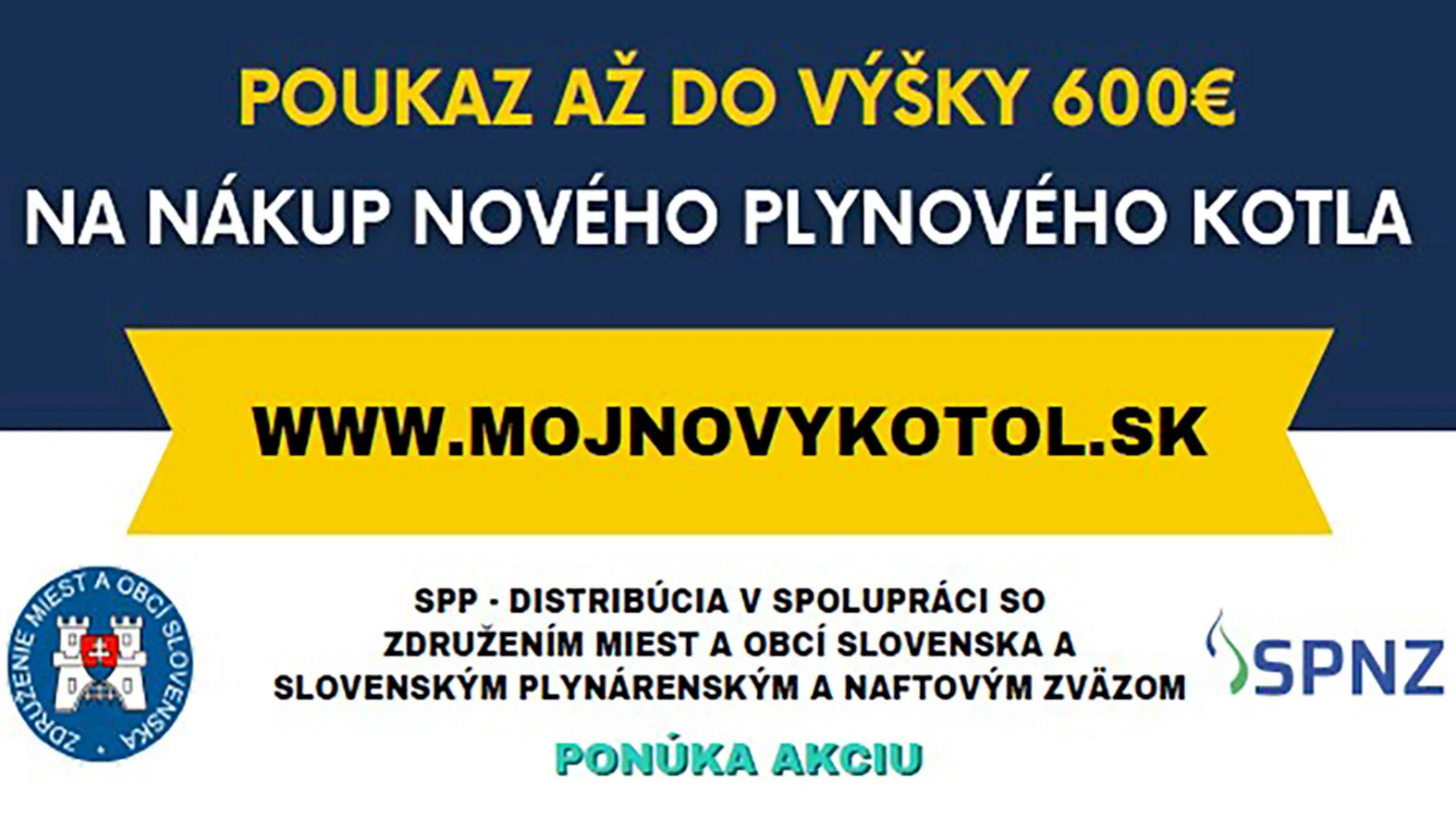Vymeňte staré plynové kotly za nové so zľavou až 600 eur