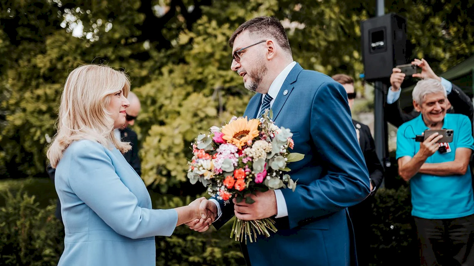 Predseda ZMOS Jozef Božik na rozlúčkovom podujatí prezidentky SR Zuzany Čaputove