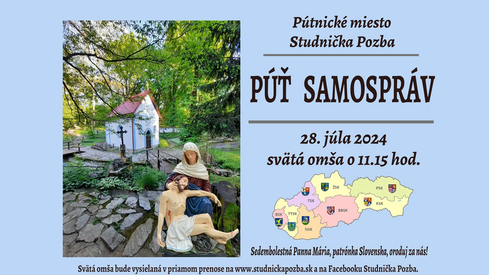 Púť samospráv sa uskutoční 28. júla 2024