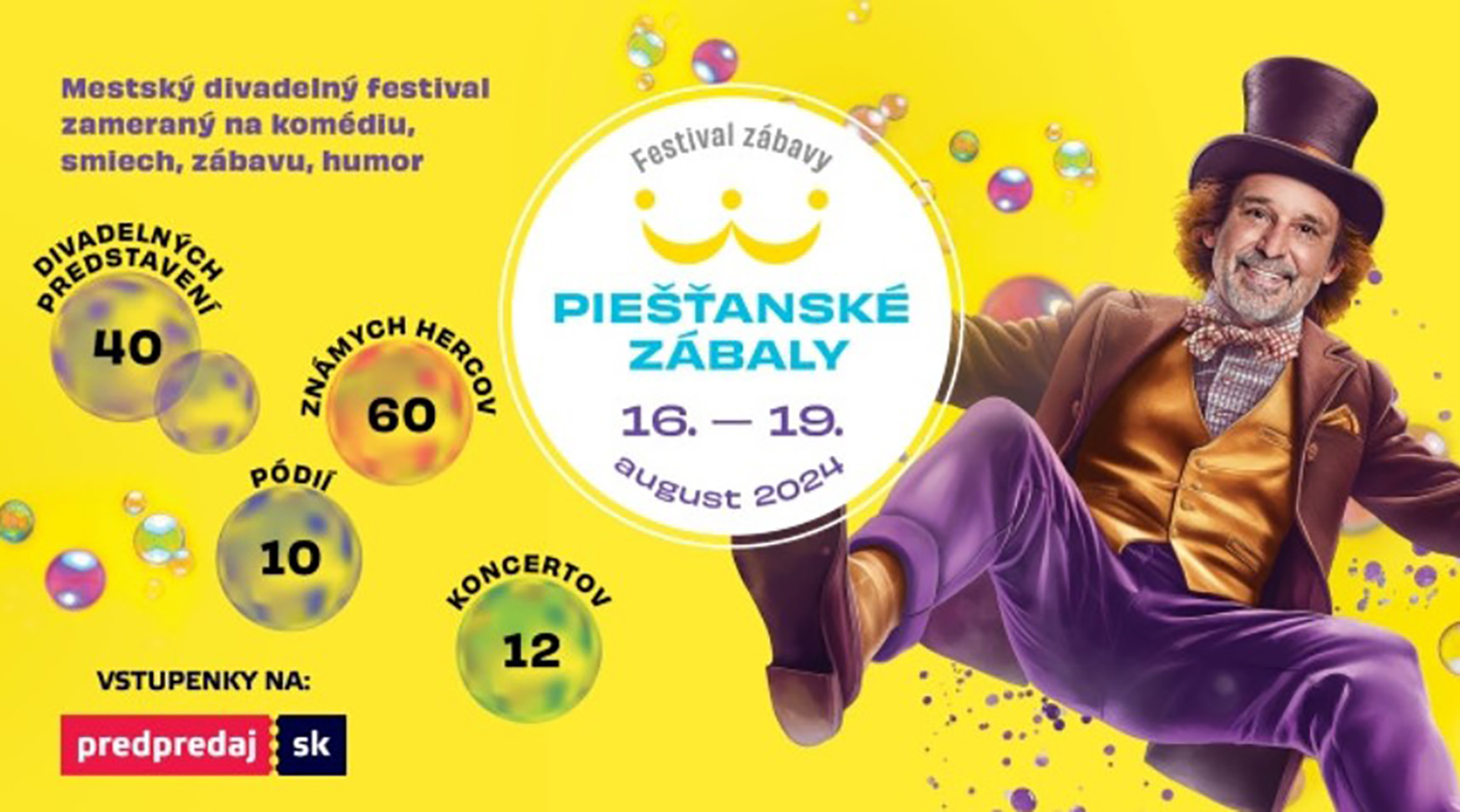 Festival zábavy – Piešťanské zábaly už od 16. augusta