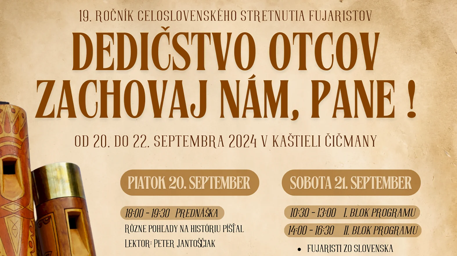Celoslovenské stretnutie fujaristov: Dedičstvo otcov zachovaj nám, pane!