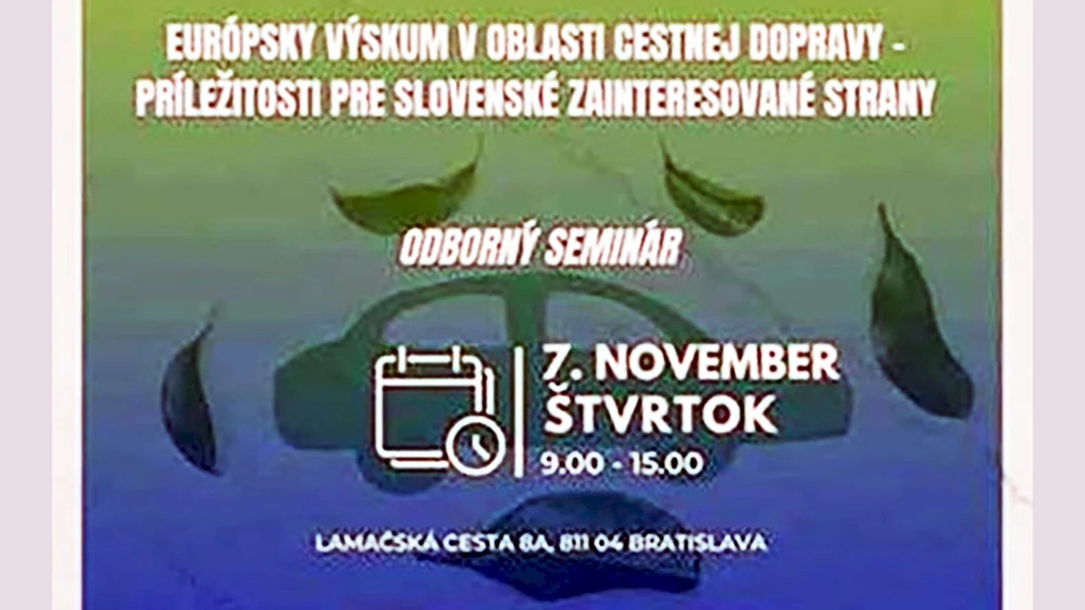 Európsky výskum v oblasti cestnej dopravy
