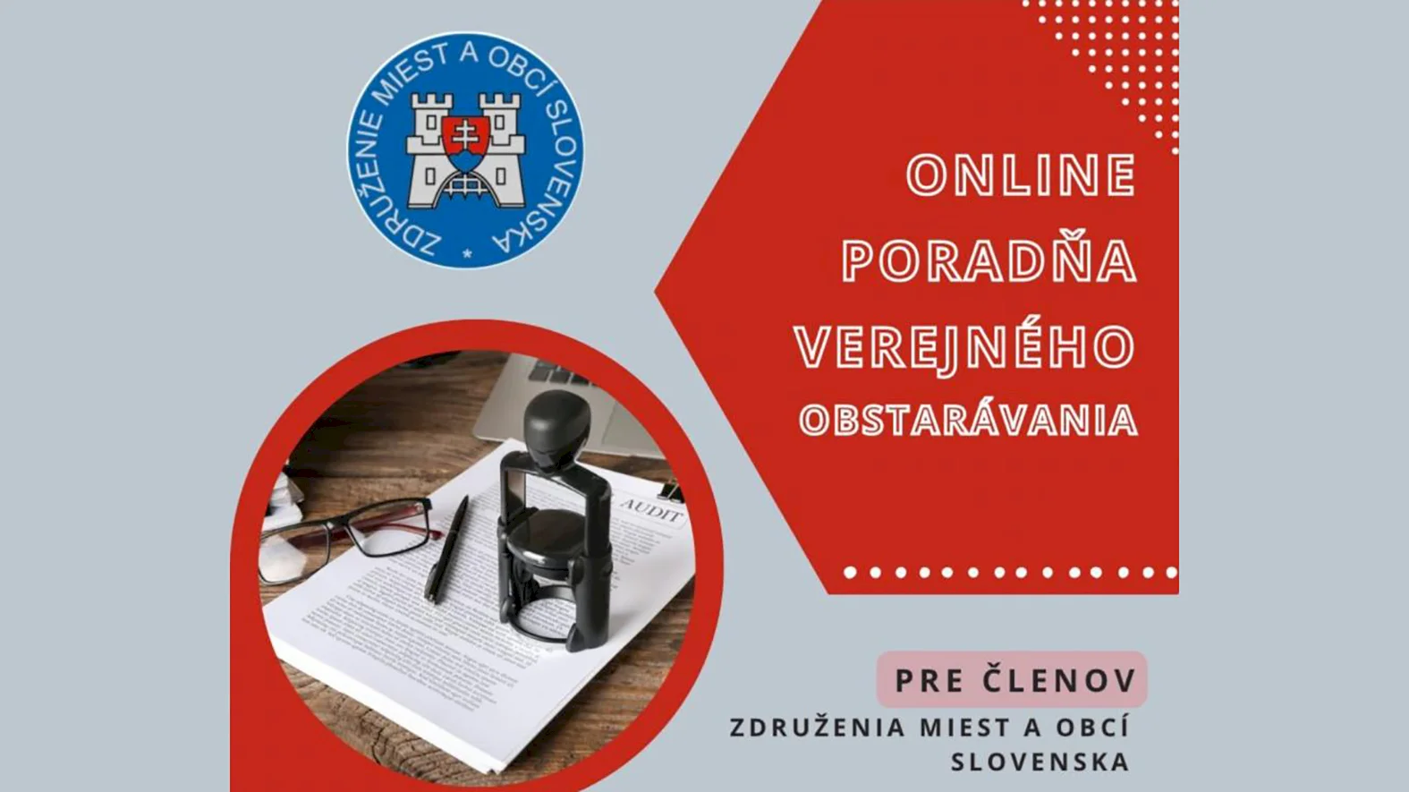 Uskutoční sa v poradí 3. Online Poradňa Verejného obstarávania pre členov ZMOS
